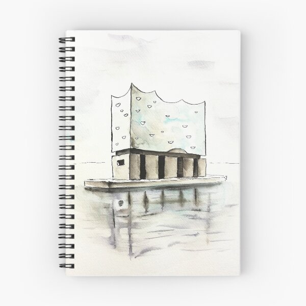 Item preview, Elbphilharmonie Hamburg, drawing in ink designed and sold by arpiart.