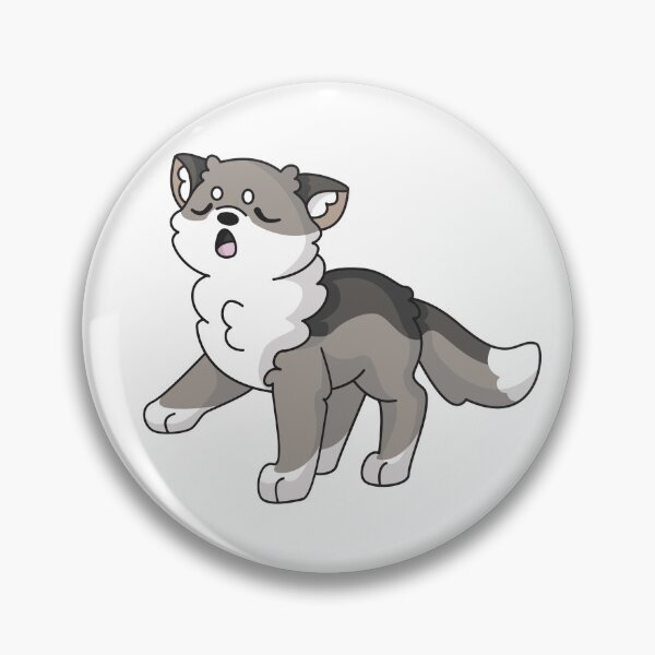 Item preview, Kawaii Wolf Howling - no writing designed and sold by EmHurst10.