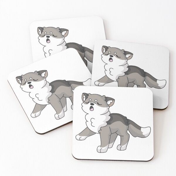 Item preview, Kawaii Wolf Howling - no writing designed and sold by EmHurst10.
