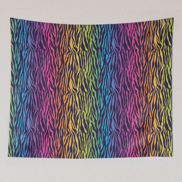 Item preview, Bright Rainbow Ombre Gradient Zebra Stripes Pattern designed and sold by 8118420I.