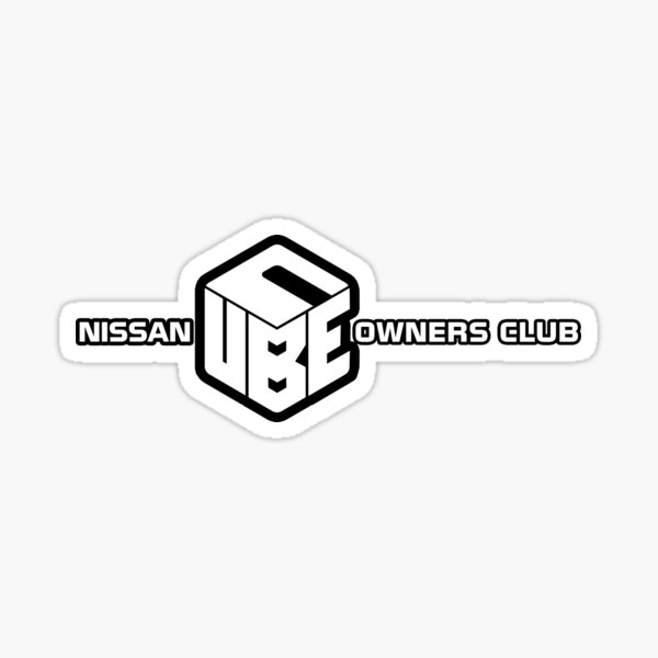Nissan Cube Owners Club Logo Horizontal Sticker