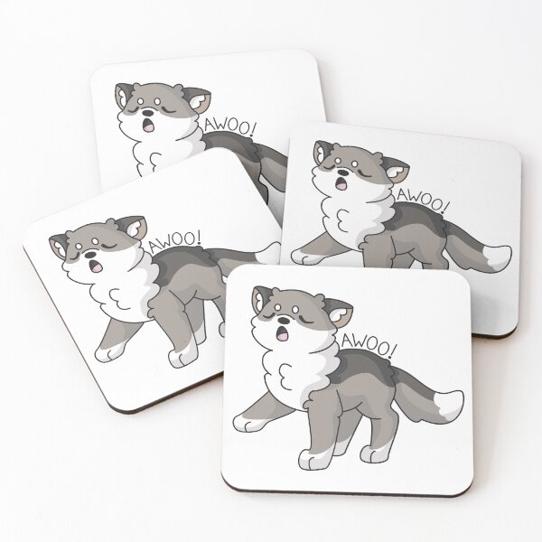 Item preview, Kawaii Wolf Howling Awoo designed and sold by EmHurst10.