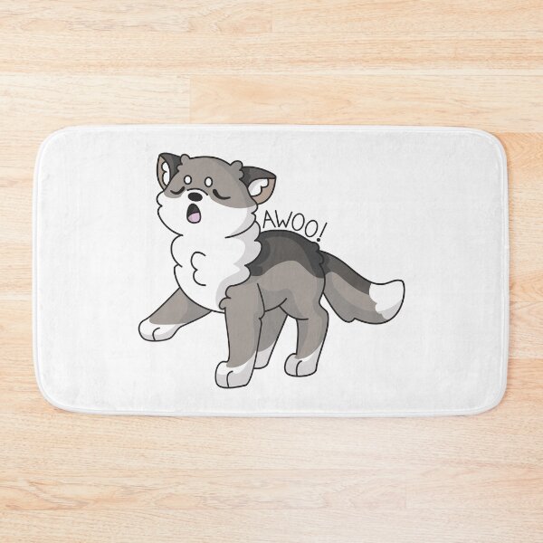 Item preview, Kawaii Wolf Howling Awoo designed and sold by EmHurst10.