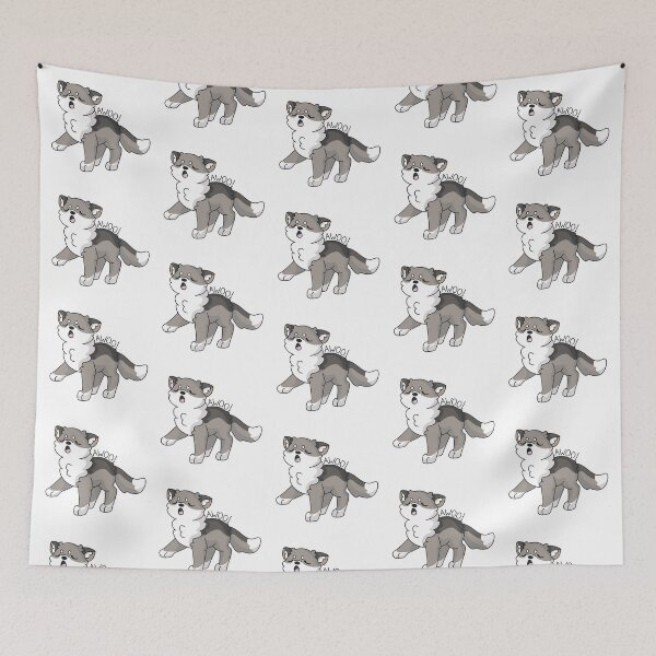 Item preview, Kawaii Wolf Howling Awoo designed and sold by EmHurst10.
