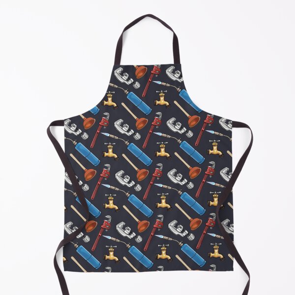 Item preview, Plumbing Tools and Parts Unique Pattern for Plumbers designed and sold by SunNoonPark.