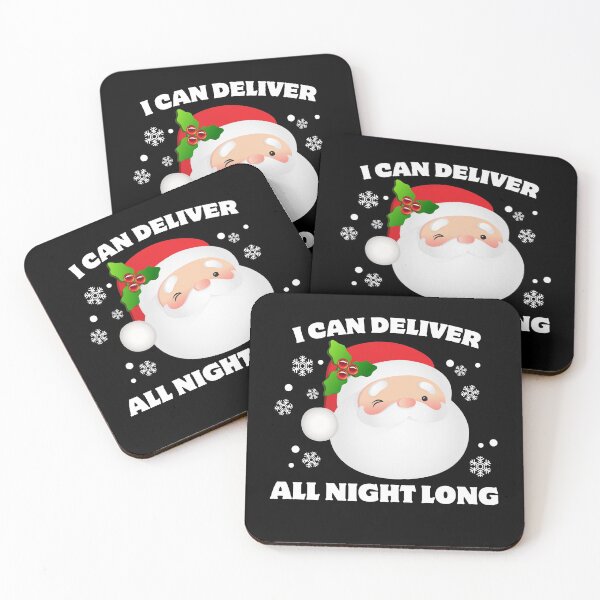 Item preview,  I Can Deliver All Night Long Funny Santa Claus Christmas Joke Graphic designed and sold by SpookshowDesign.