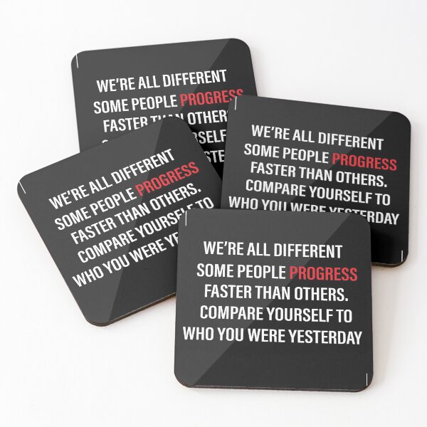 Item preview, We are different, some people progress faster than others. Compare yourself to who you were yesterday. designed and sold by Billionaire Vitamins.