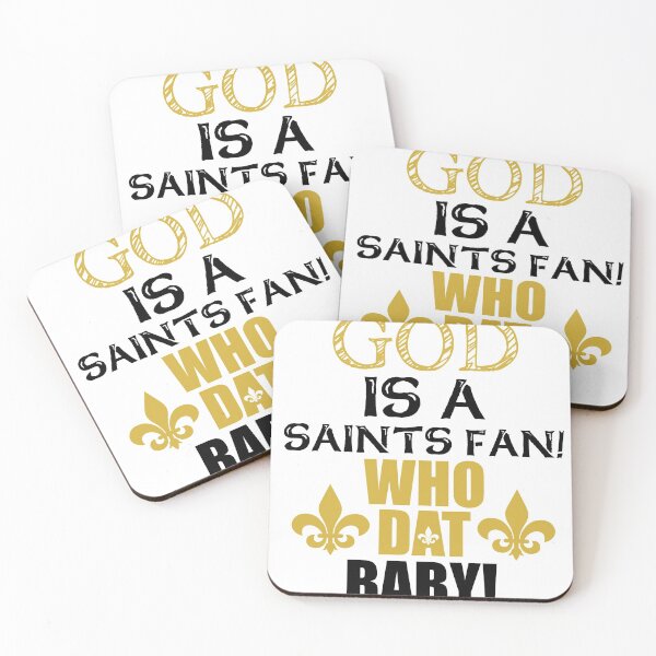 Item preview, "GOD IS A SAINTS FAN" Tee designed and sold by theproshop.