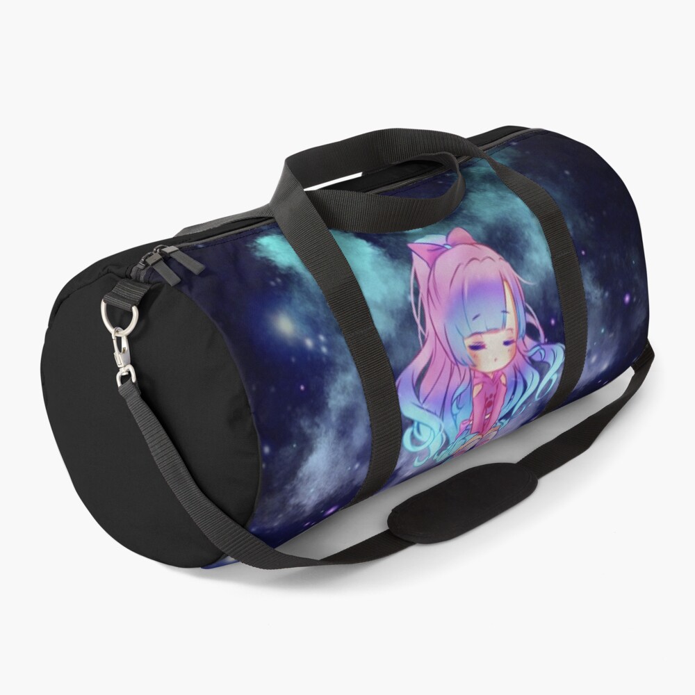 Pastel Anime Galaxy Girl Duffle Bag
