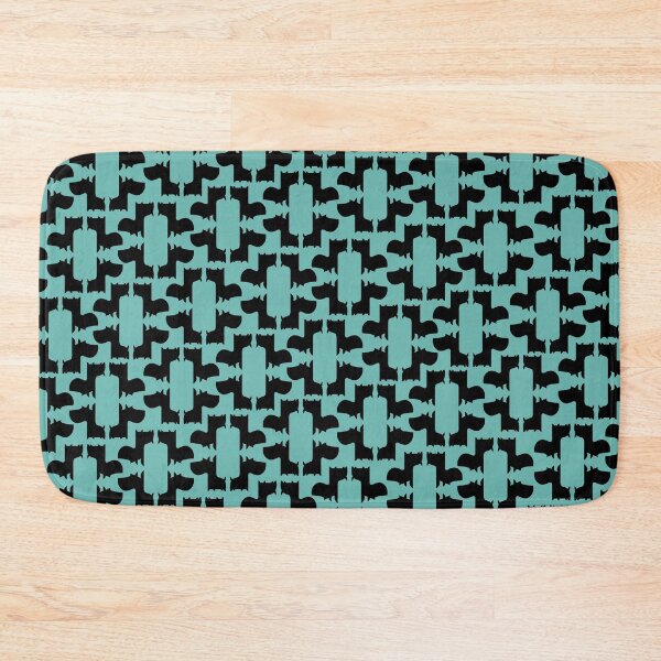 Item preview, Scottie Dog Hex Pattern in teal designed and sold by Sheree Boyd.
