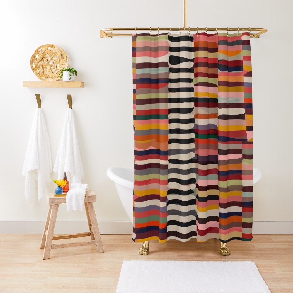 Etchnic Scandinavian Pattern Shower Curtain