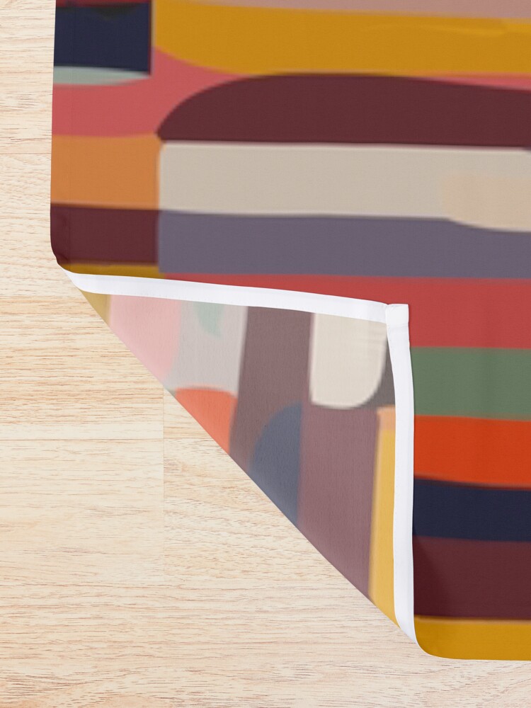 Alternate view of Etchnic Scandinavian Pattern Shower Curtain