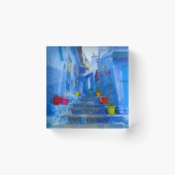 Item preview, Flower Pots in the Blue City, Chefchaouen, Morocco designed and sold by buckal.