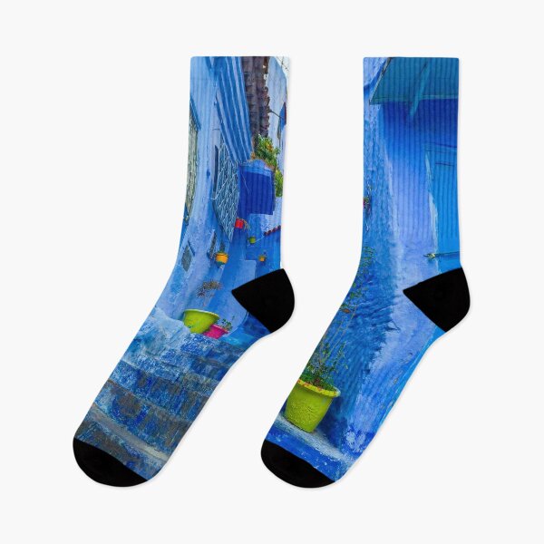 Item preview, Flower Pots in the Blue City, Chefchaouen, Morocco designed and sold by buckal.