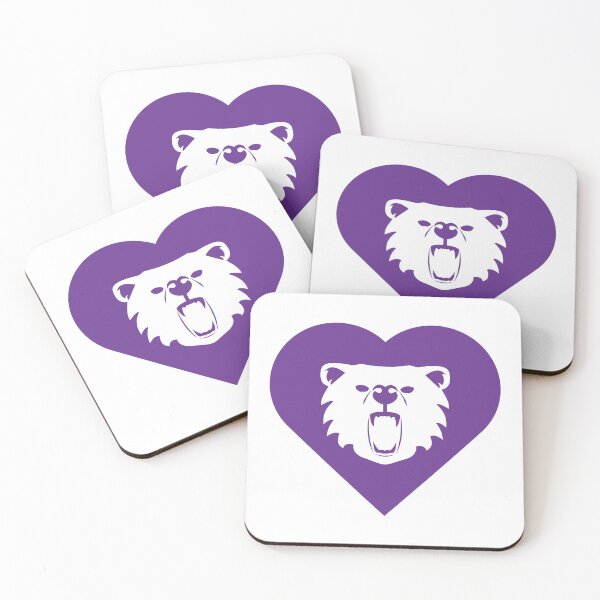 Item preview, Bear Mascot Cares Purple designed and sold by cmd-art.