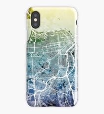 San Francisco City Street Map iPhone Case