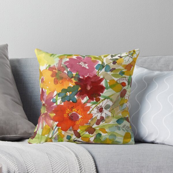 Item preview, Bright floral watercolor  designed and sold by Sue Zipkin.