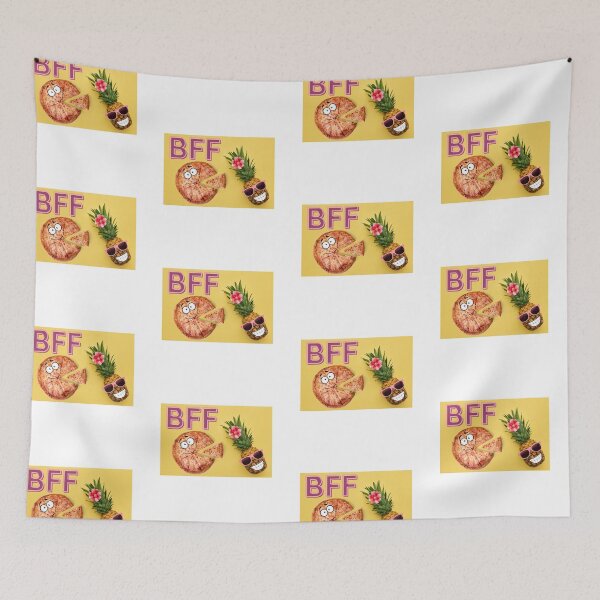 Item preview, Pineapple Pizza BBF Vibes  designed and sold by Iambellanova.