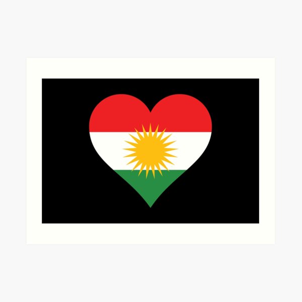 Kurdistan Flag Art Prints Redbubble