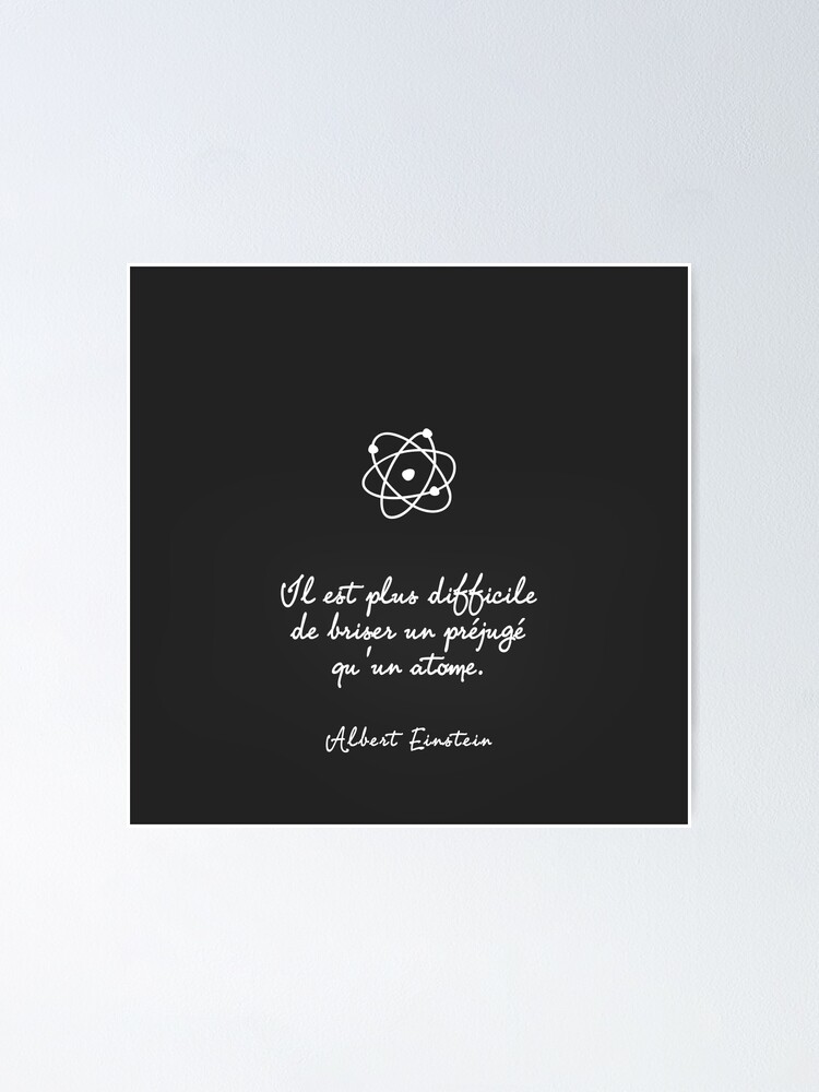 Einstein Citation Poster By Jane Mathieu Redbubble