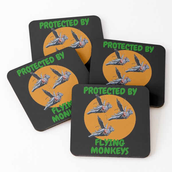 Item preview, PROTECTED BY FLYING MONKEYS FUNNY  Laboratory Science Microbiology designed and sold by Hippiesole.