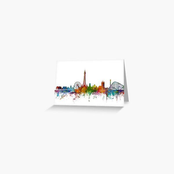 Artikel-Vorschau von Blackpool England Skyline, designt und verkauft von ArtPrints.