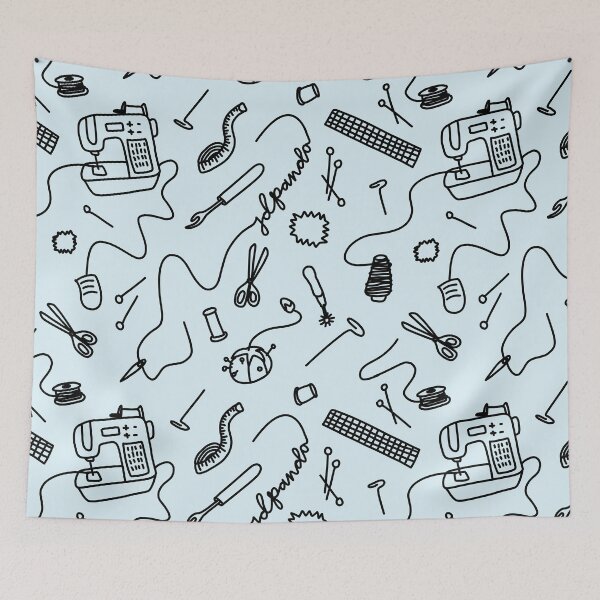 Item preview, Seamstress Essentials Layout - An Organized Mess in Black designed and sold by JD-PANDA.