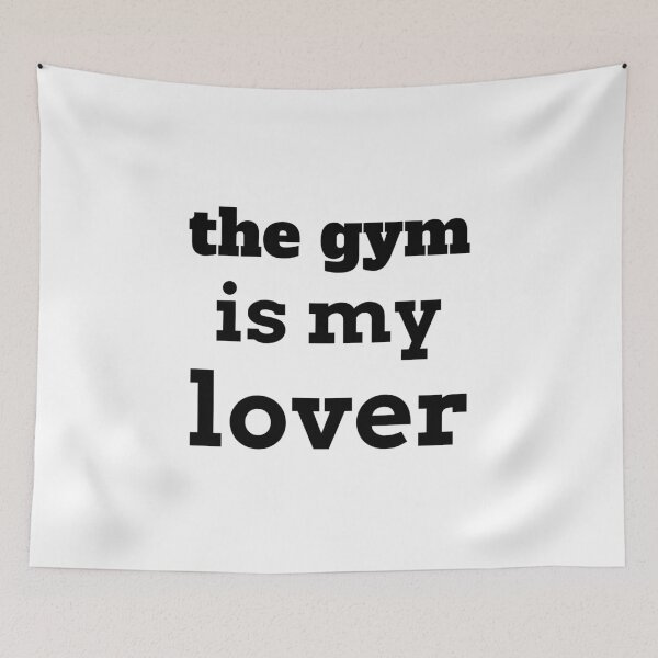 Item preview, The gym is my lover-black text designed and sold by josephsteez.