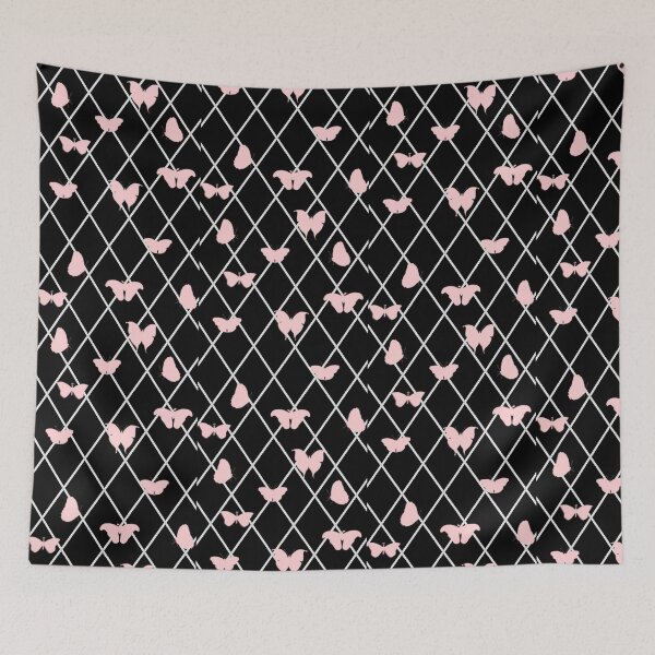 Item preview, Pink and Black Lattice Butterflies designed and sold by BoneArtPetite.