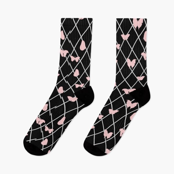 Item preview, Pink and Black Lattice Butterflies designed and sold by BoneArtPetite.