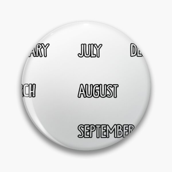 Item preview, Months - black & white designed and sold by PaintPsd.