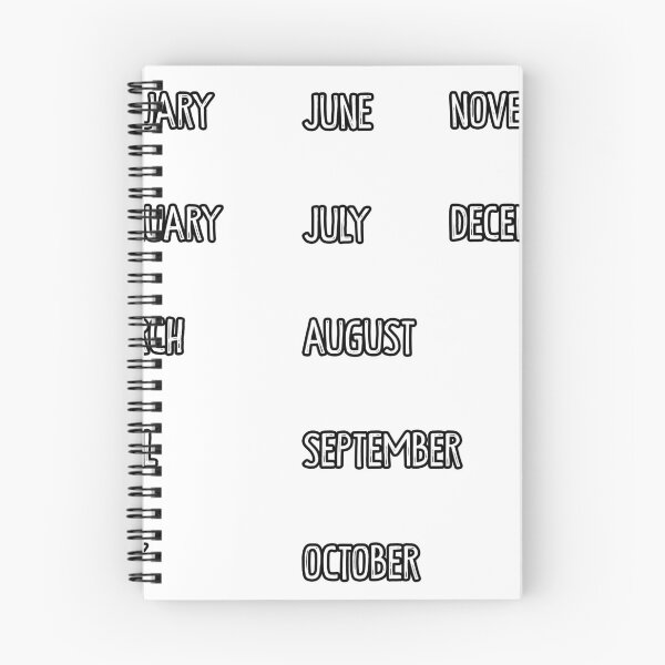 Item preview, Months - black & white designed and sold by PaintPsd.