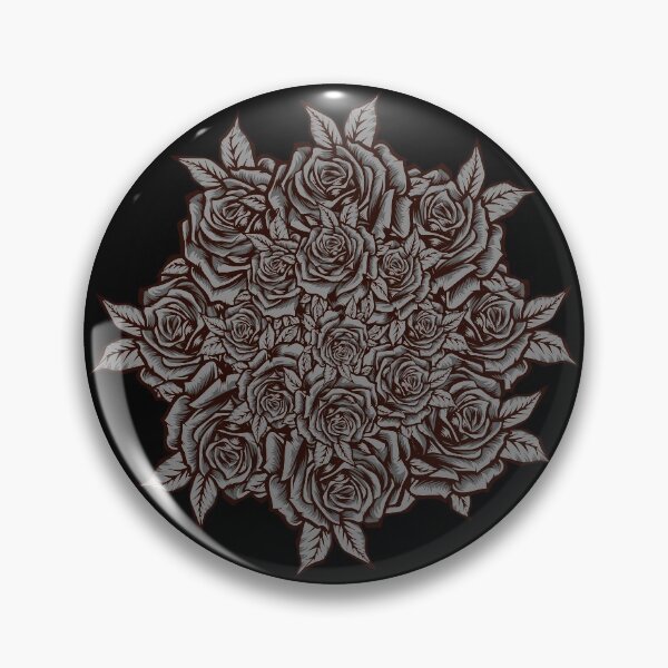 Item preview, Rose petals gothic style black, white designed and sold by Bodino.