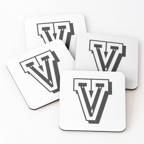 Item preview, Letter V in college font from University Uni USA designed and sold by GeogDesigns.