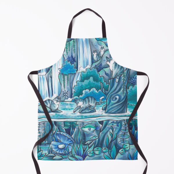 Item preview, Mysterious Jungle Cat Pond designed and sold by kattvalk.