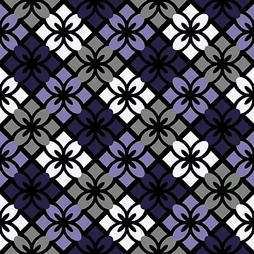 Artwork thumbnail, Ace Floral Tile Pattern by RicePaperDesign