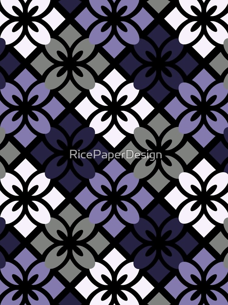 Thumbnail 4 of 4, Samsung Galaxy Phone Case, Ace Floral Tile Pattern designed and sold by RicePaperDesign.