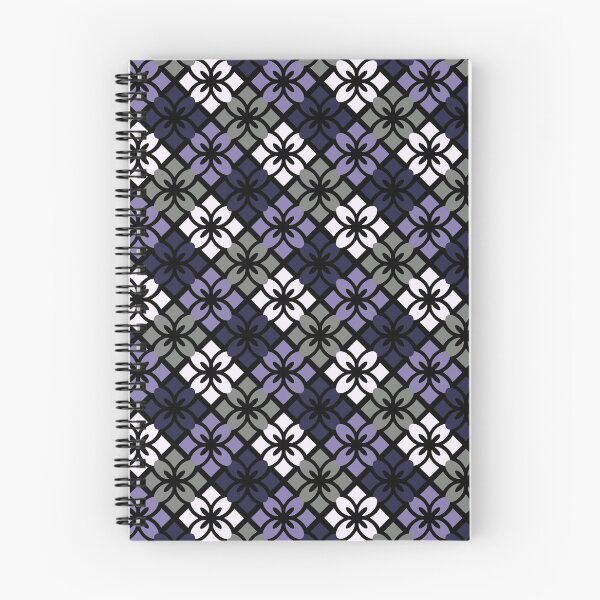 Aperçu de l'œuvre Motif de carreaux floraux Ace créée et vendue par RicePaperDesign.