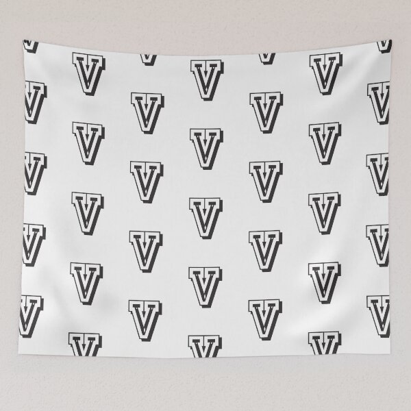 Item preview, Letter V in college font from University Uni USA designed and sold by GeogDesigns.