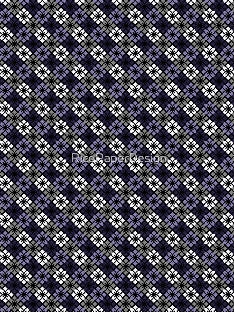 Thumbnail 5 of 5, A-Line Dress, Ace Floral Tile Pattern designed and sold by RicePaperDesign.