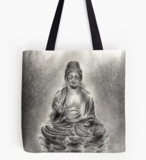 Buddha buddhist sumi-e tibetan calligraphy 禅 original ink painting artwork Tote Bag