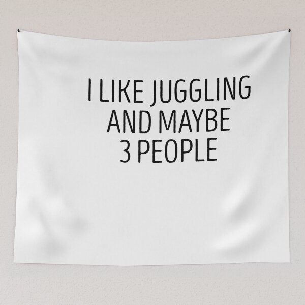 Item preview, I like juggling and maybe 3 people / Gift For Jugglers / Funny Juggler gifts / Clown / Juggle tee / Juggle quote / Juggling idea design   designed and sold by Chamssou.