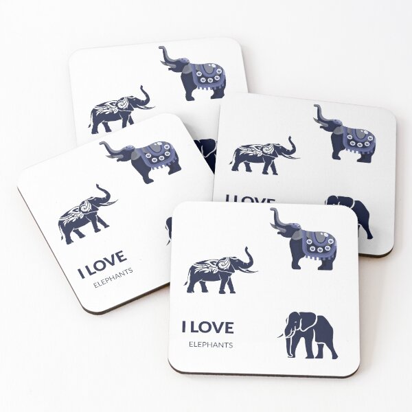 Item preview, I Love Elephants designed and sold by Ayurveda Fun Store.