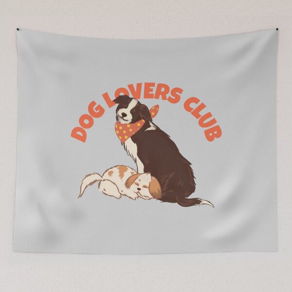 Artikelvorschau, Dog Lover Club, Dog Lovers, Retro entworfen und verkauft von FannFann.