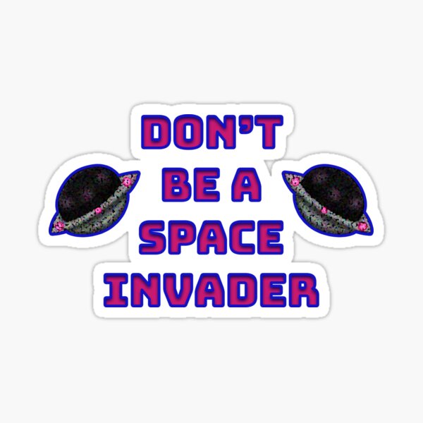 Space Invader Sticker