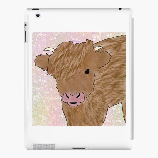 Cute Fuzzy Cow iPad Snap Case