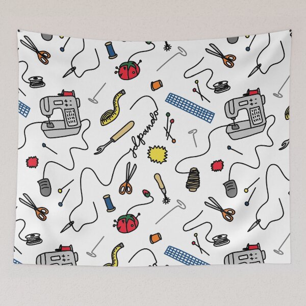 Item preview, Seamstress Essentials Layout - An Organized Mess in Color designed and sold by JD-PANDA.