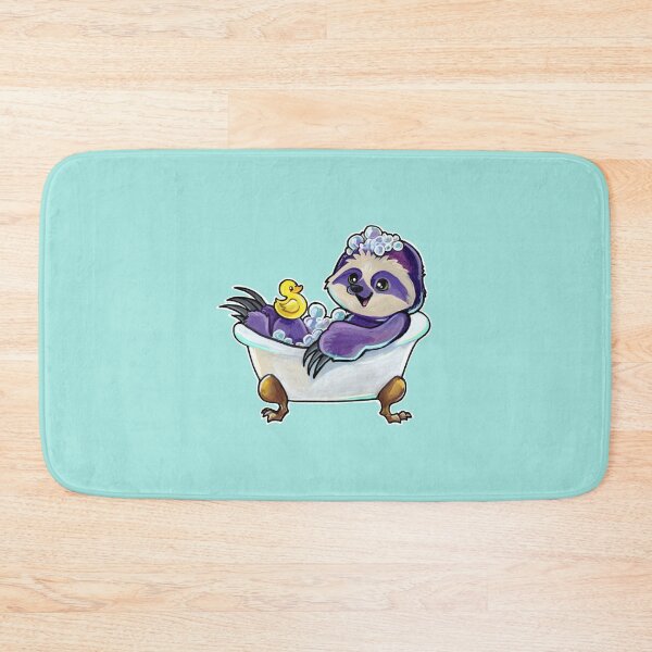 Item preview, Bath time sloth designed and sold by ArtOfBianca.