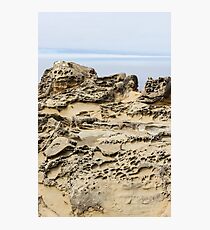 Tafoni with Cloudy Horizon Photographic Print