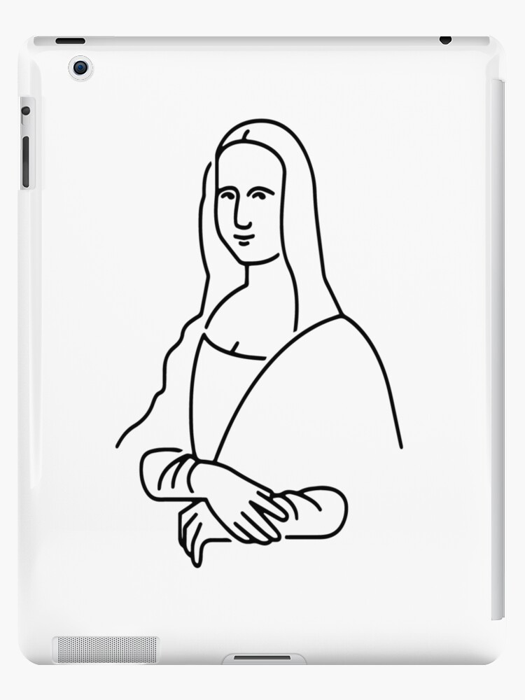 mona lisa drawing simple